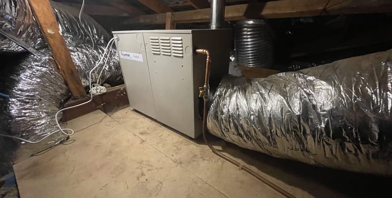 Ducted gas heating